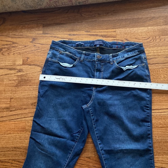 Talbots high waist straight leg dark wash jeans stretch size 16w nice preloved - Picture 9 of 11